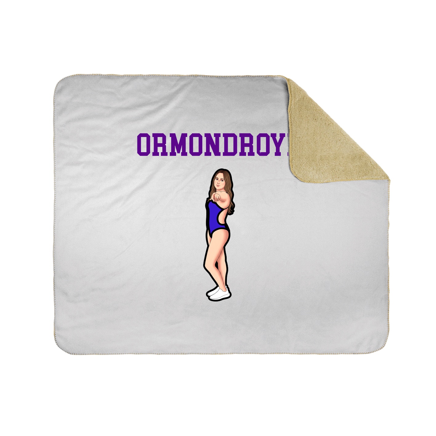 Throw Blanket — Shirsey in White