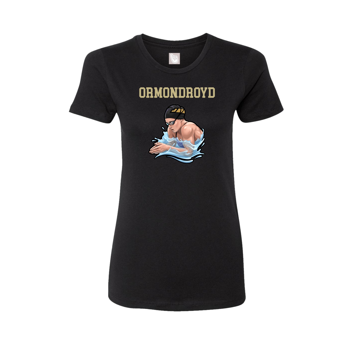 Fitted Women's Tee — Shirsey in Black