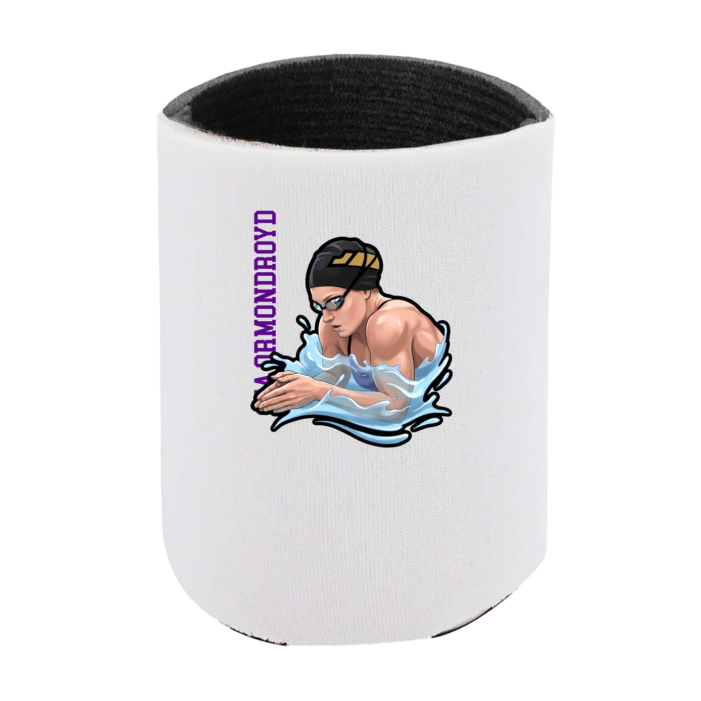 Can Holder — Name Vertical in White