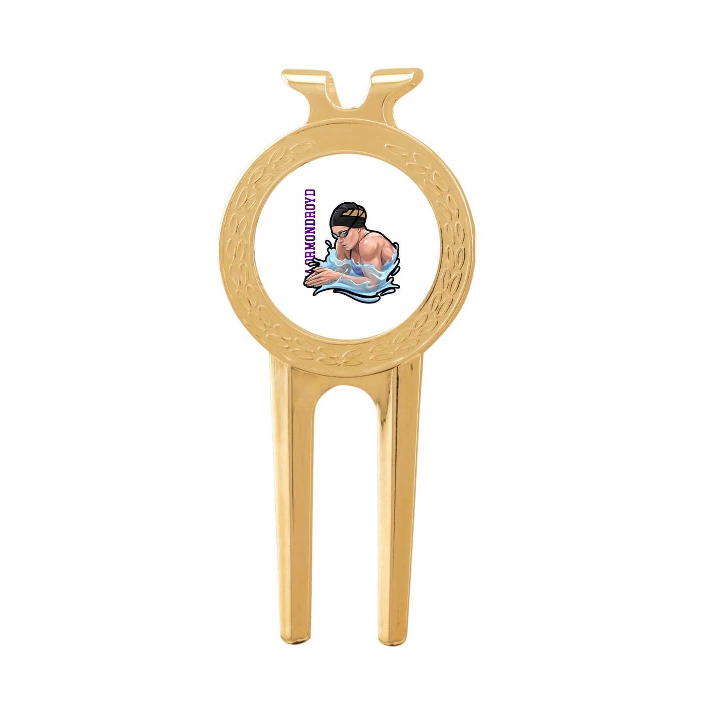 Divot Tool with Ball Marker — Name Vertical in Classic