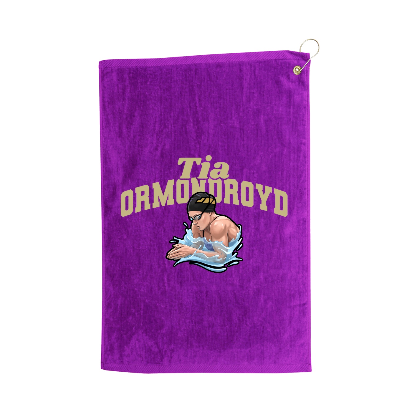 Golf Towel — Signature Arch in Purple