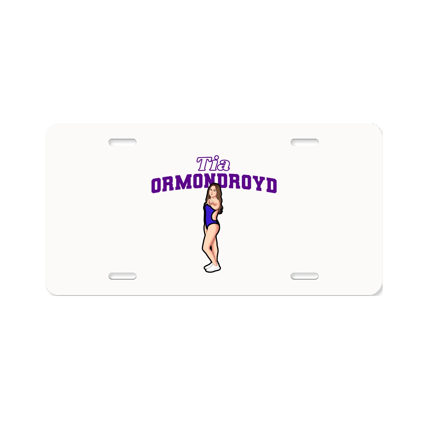 License Plate — Name Arch in Classic