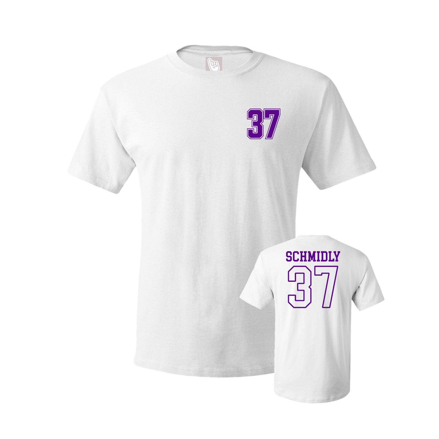 Youth Tee — Chest Back in White