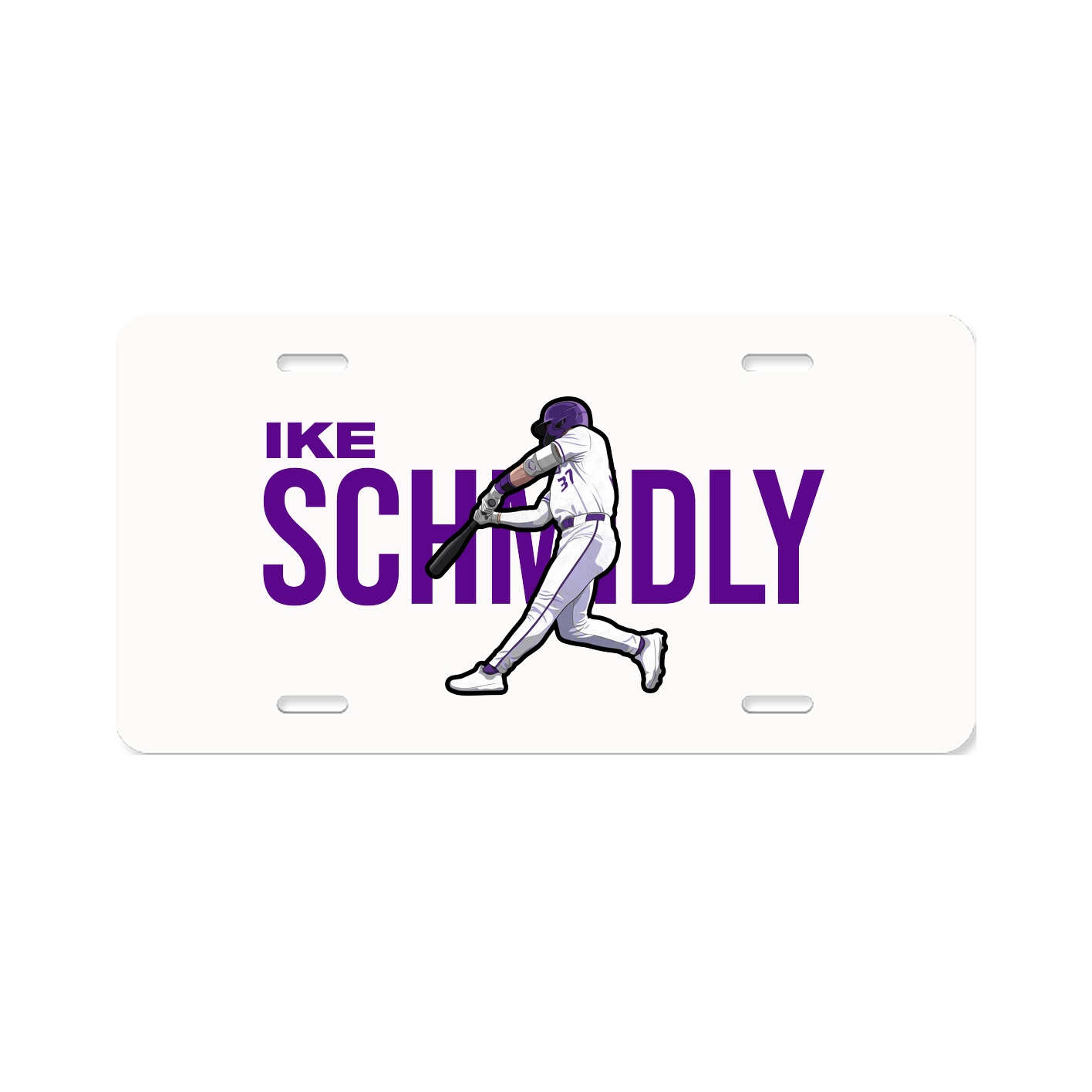 License Plate — Player Name in Classic