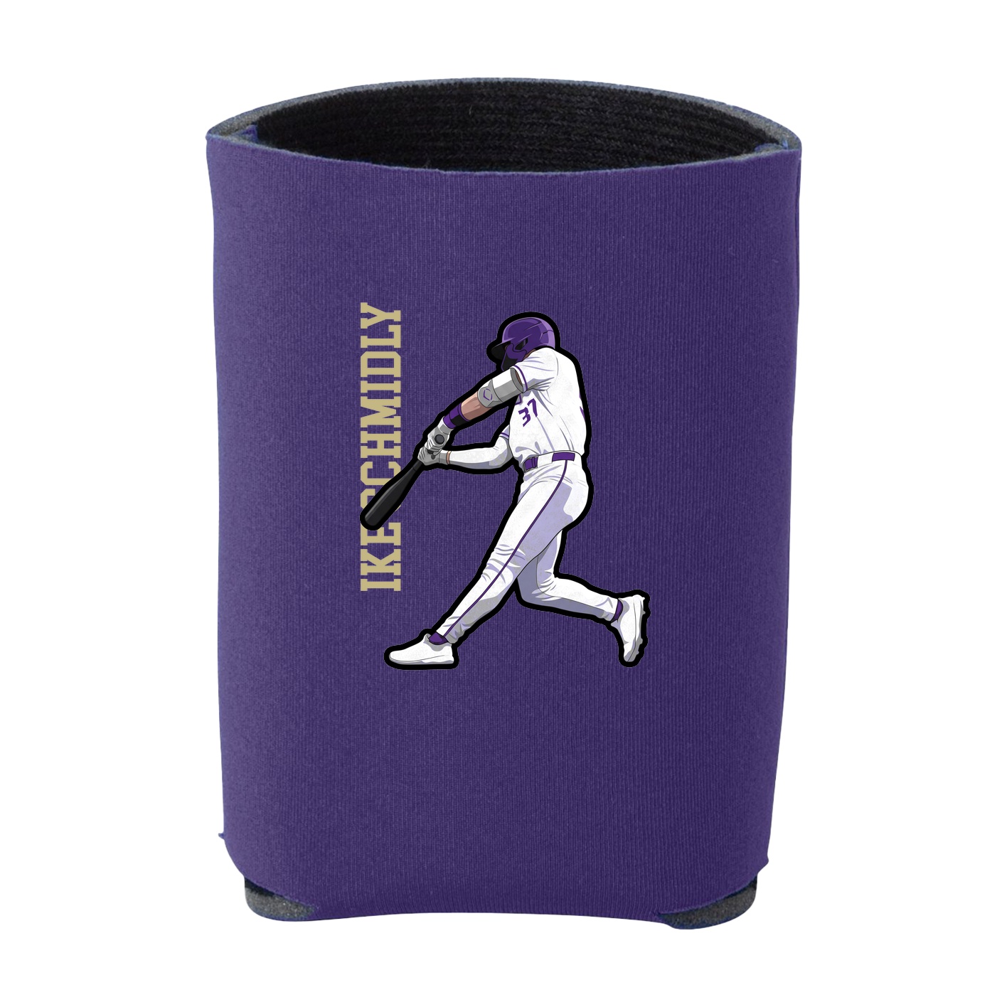 Can Holder — Name Vertical in Purple