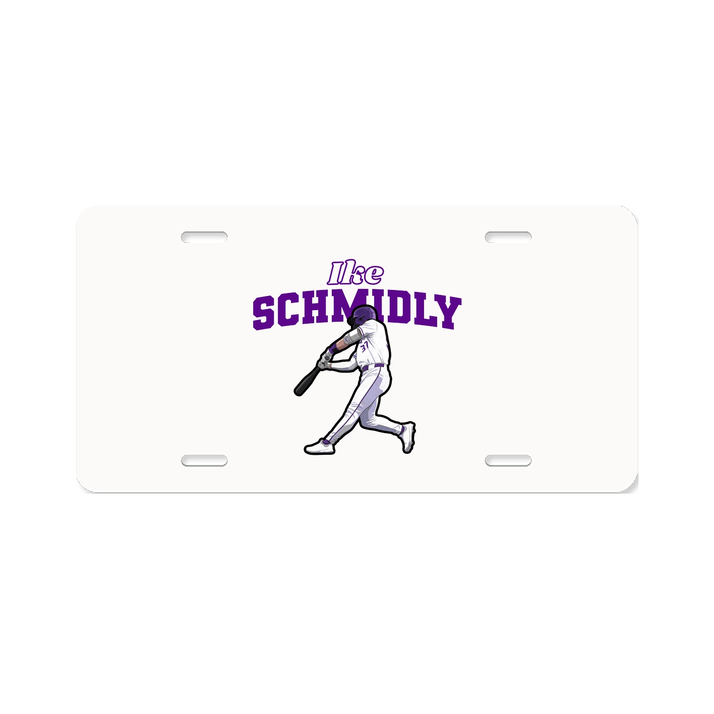 License Plate — Name Arch in Classic