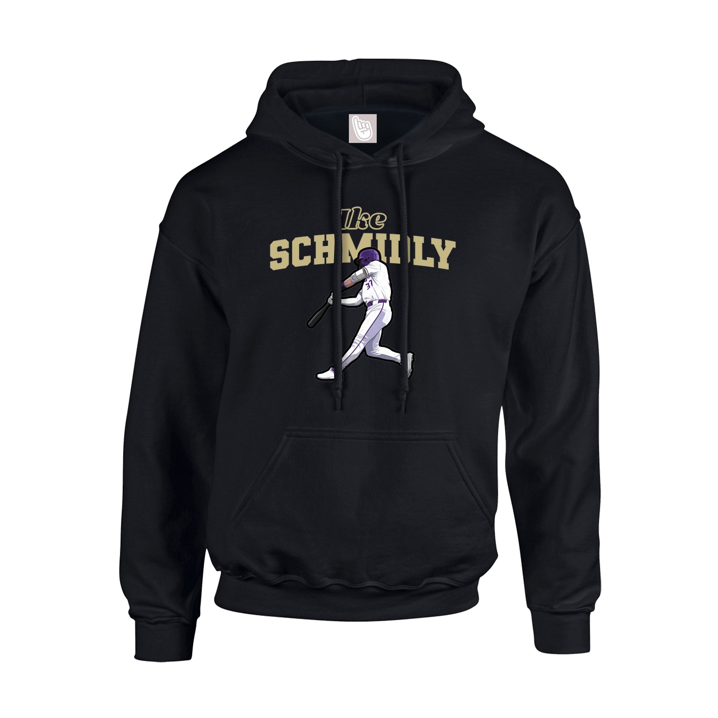 Hoodie — Name Arch in Black