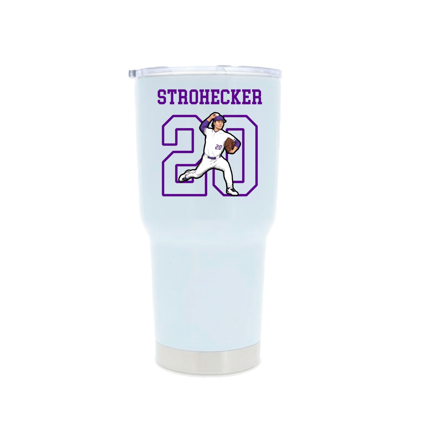 30oz Stainless Steel Tumbler — Shirsey in White