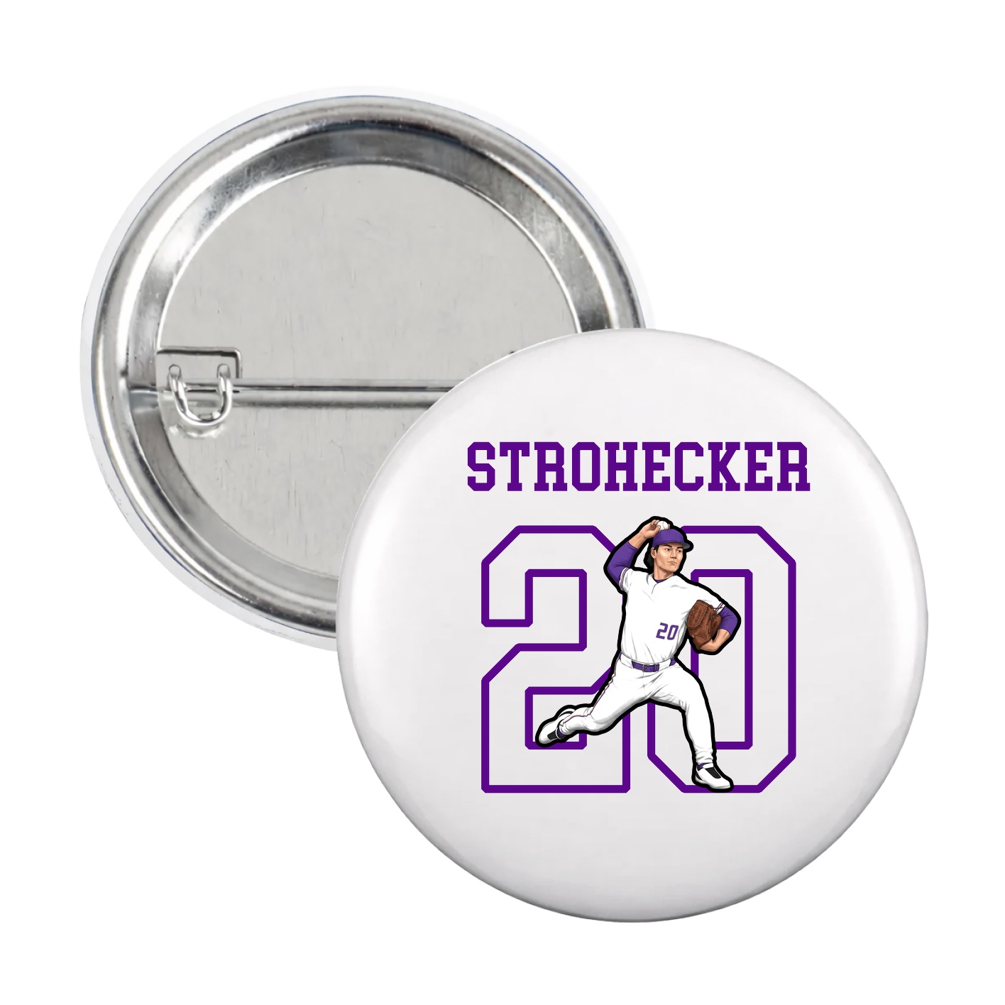 Game Day Button — Shirsey in White