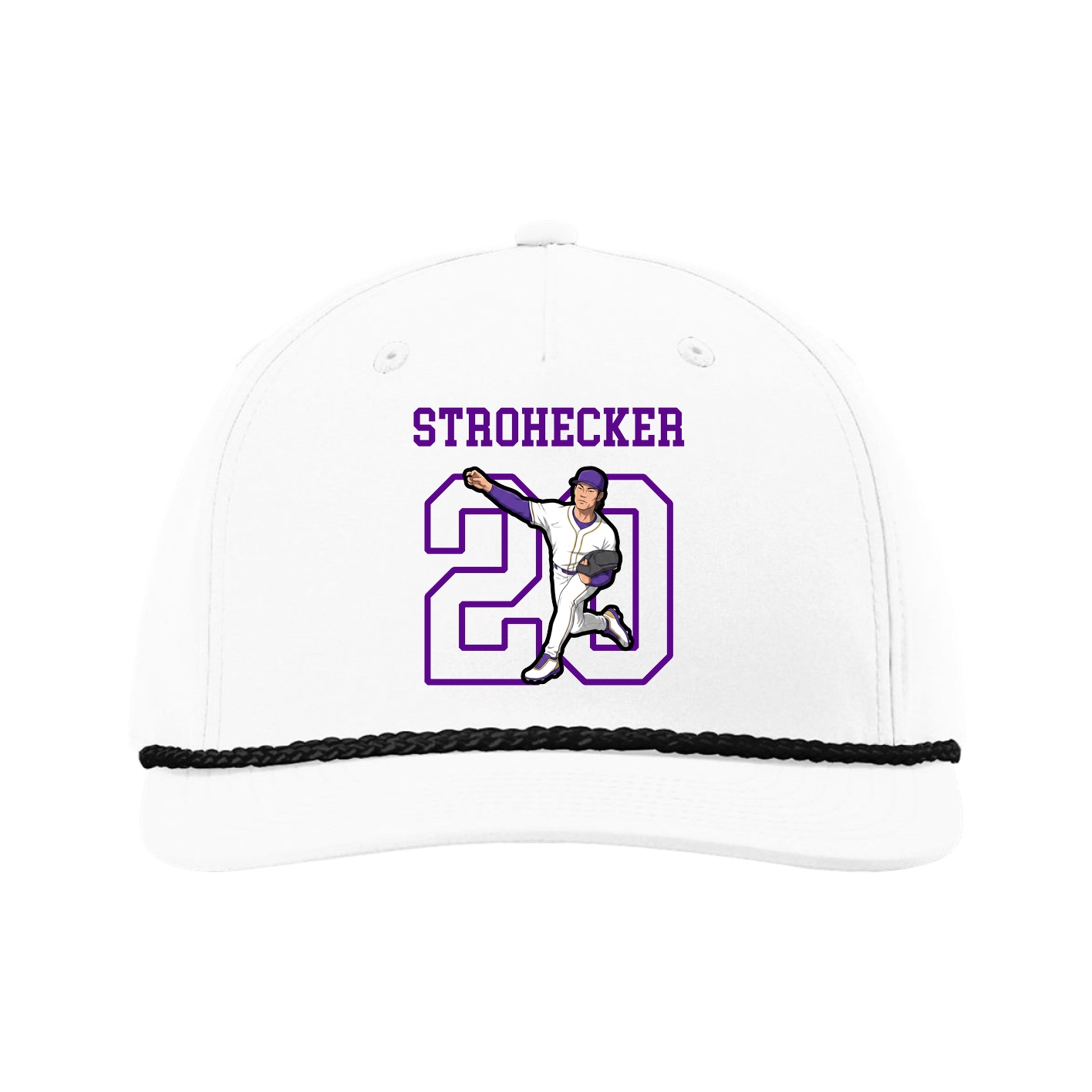 Five-Panel Classic Rope Cap — Shirsey in White