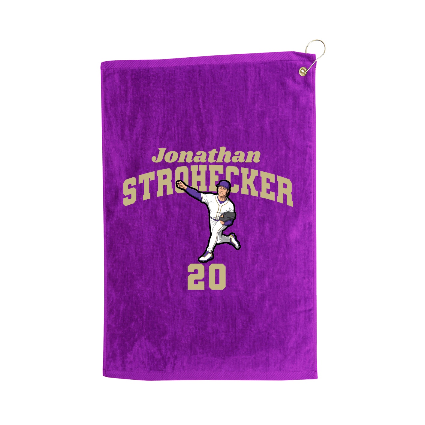 Golf Towel — Signature Arch in Purple