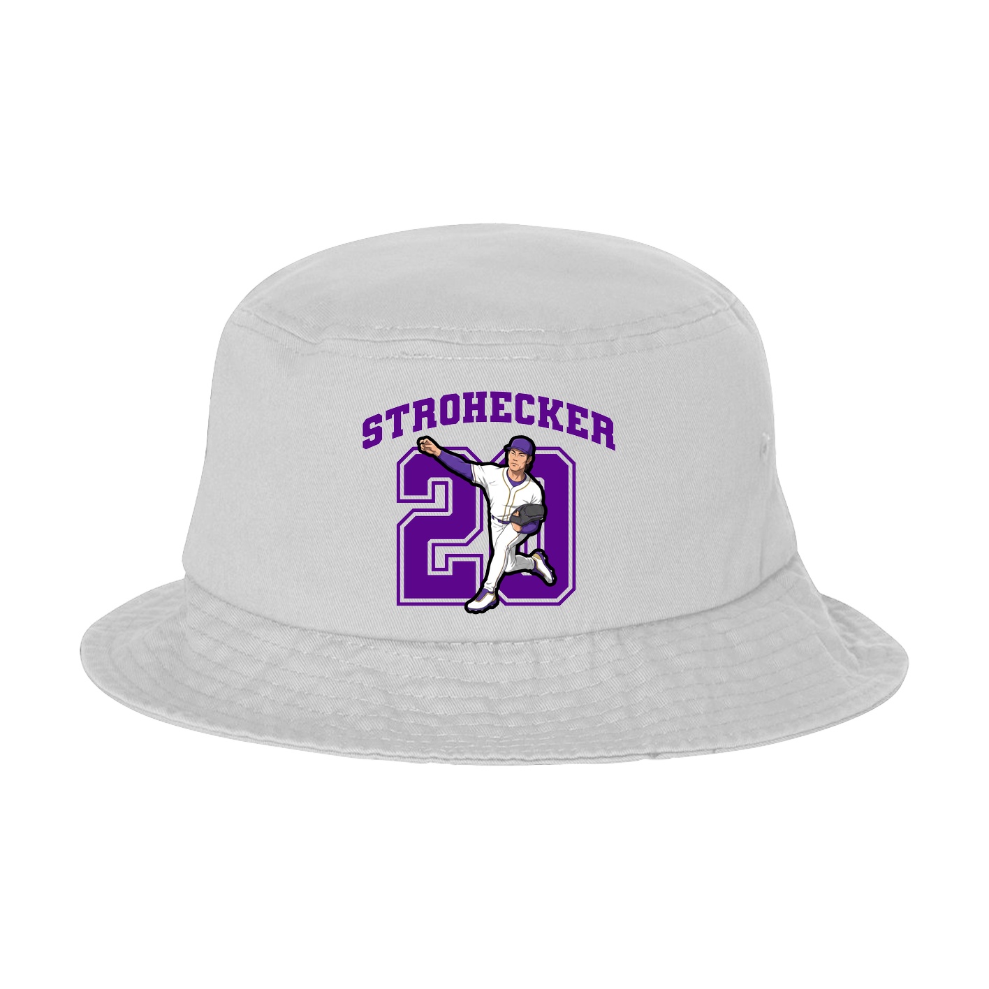 Bucket Cap — Number in White