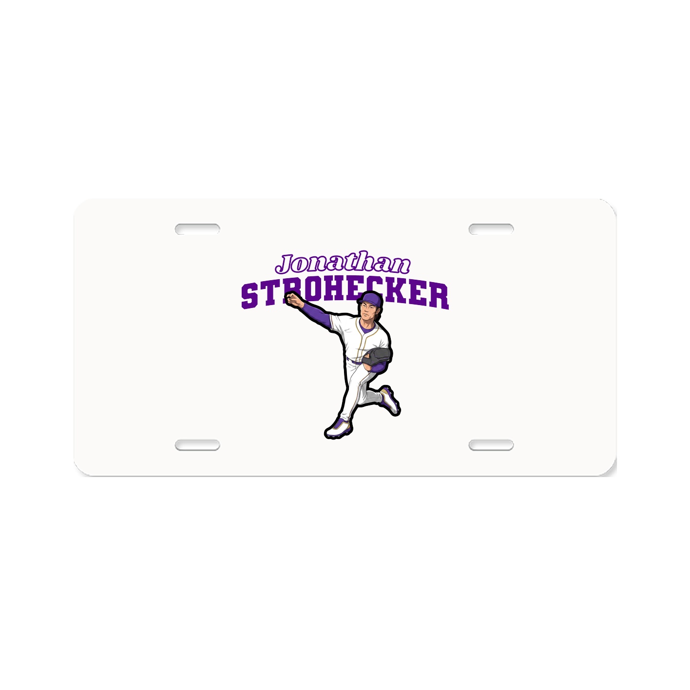 License Plate — Name Arch in Classic