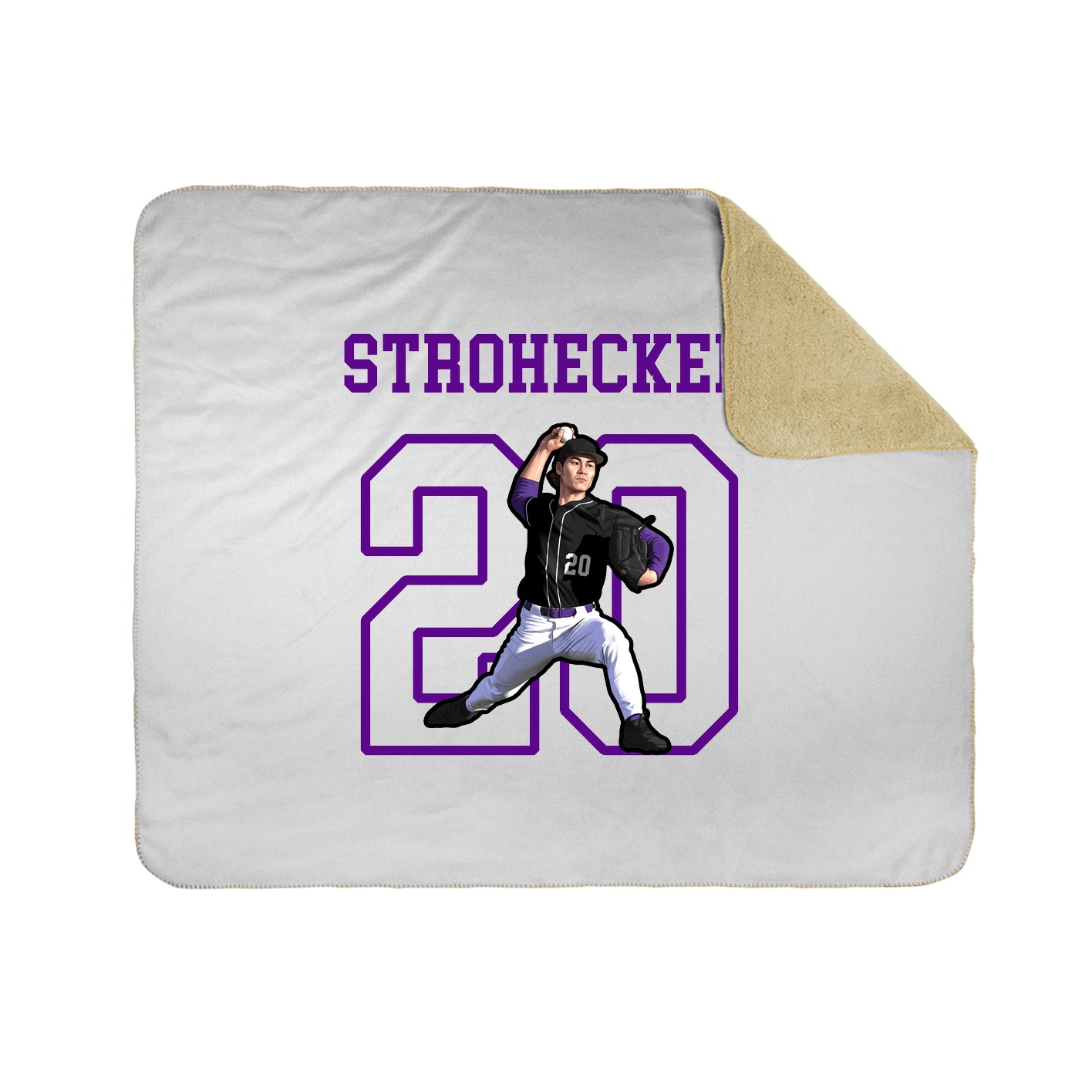 Throw Blanket — Shirsey in White