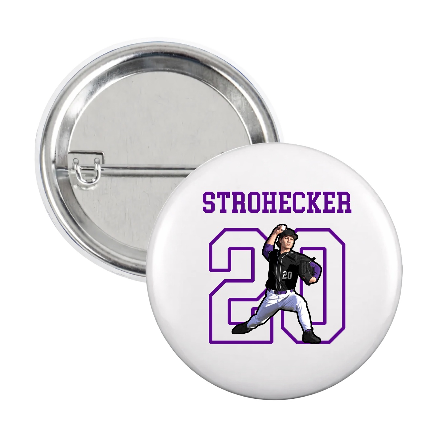 Game Day Button — Shirsey in White