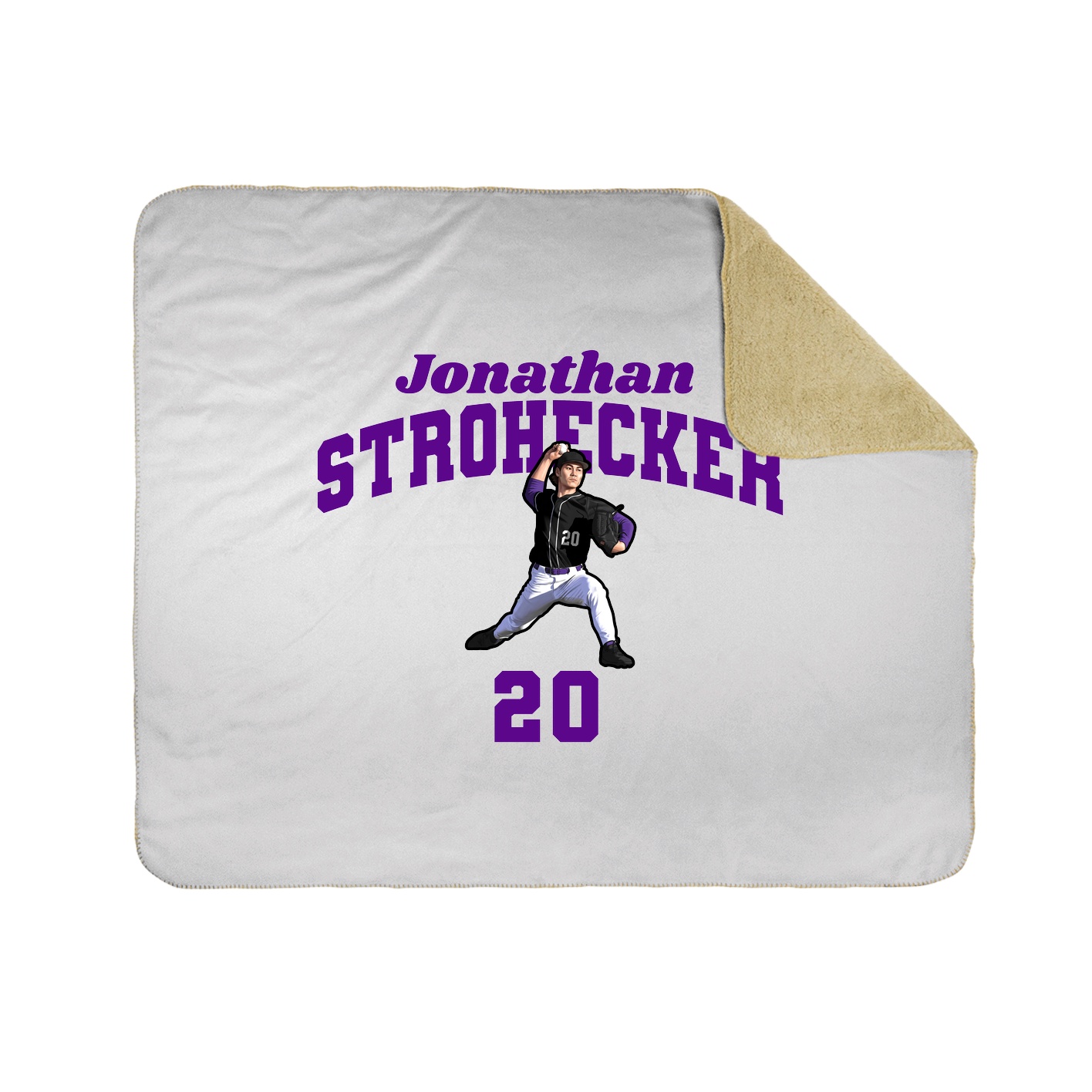 Throw Blanket — Signature Arch in White