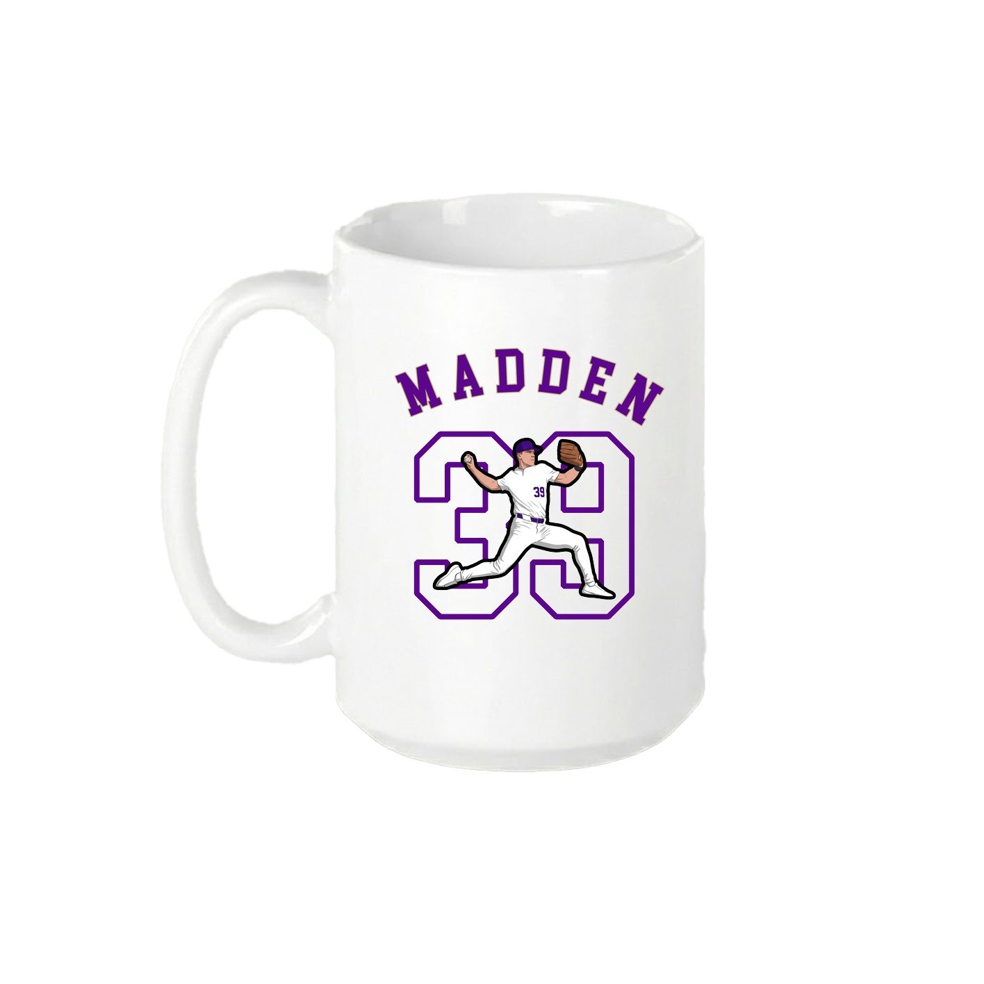 15oz Coffee Mug — Shirsey Arch in White