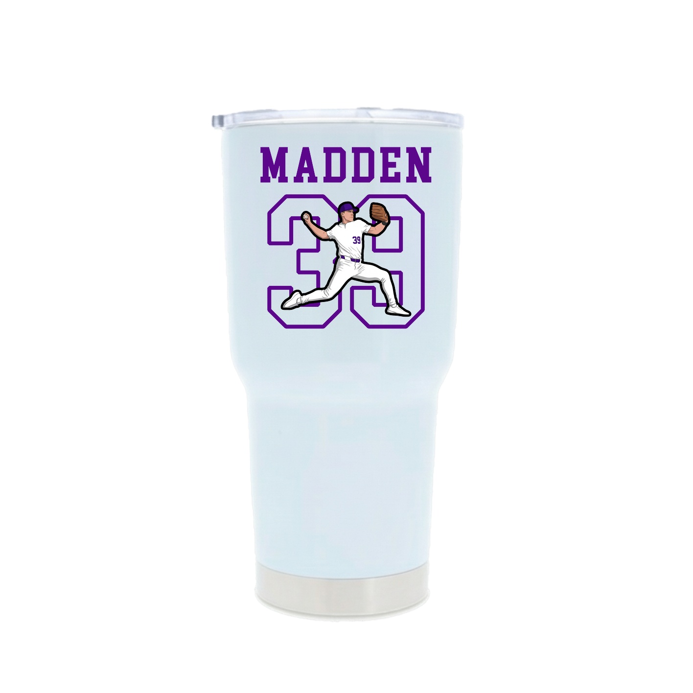 30oz Stainless Steel Tumbler — Shirsey in White