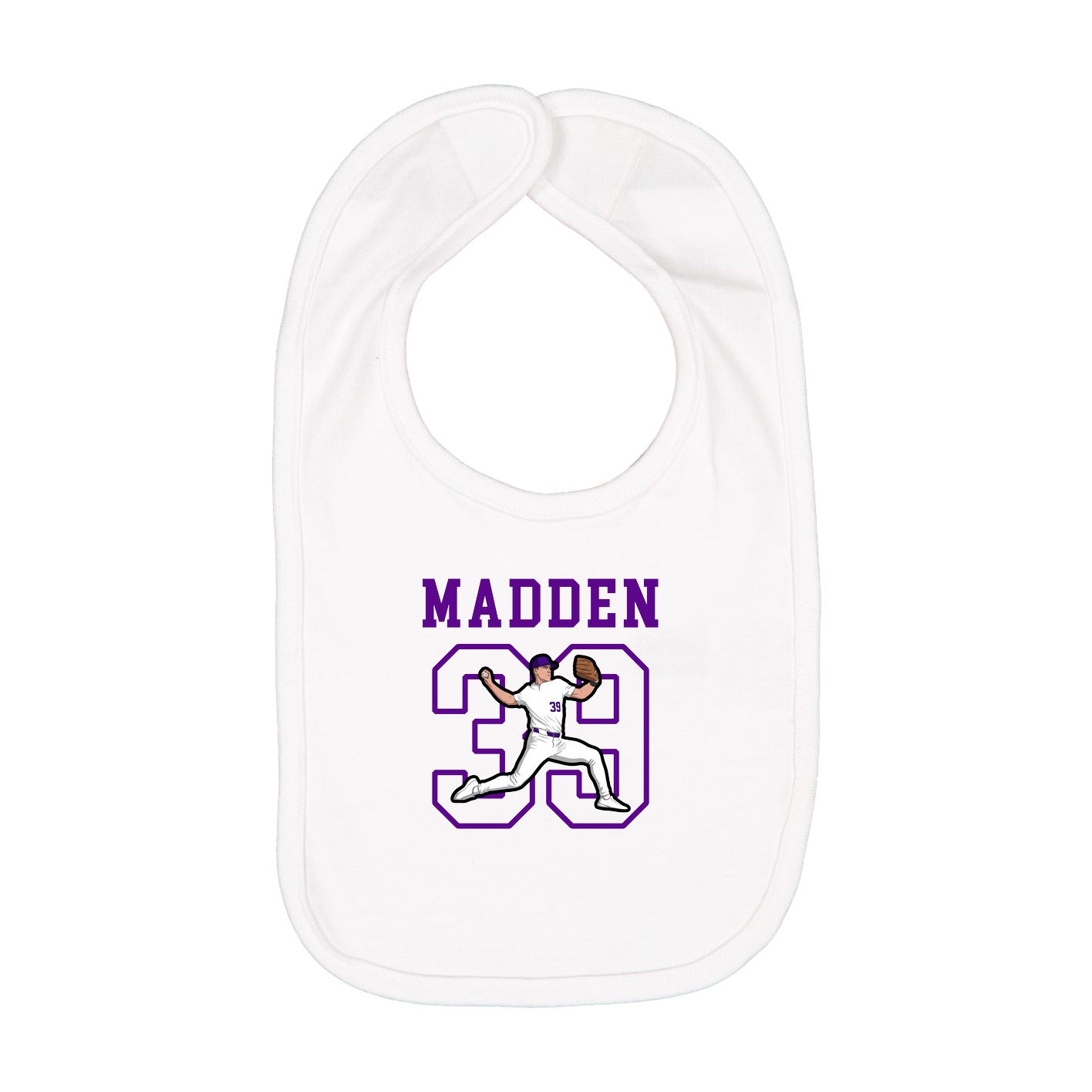 Infant Bib — Shirsey in White