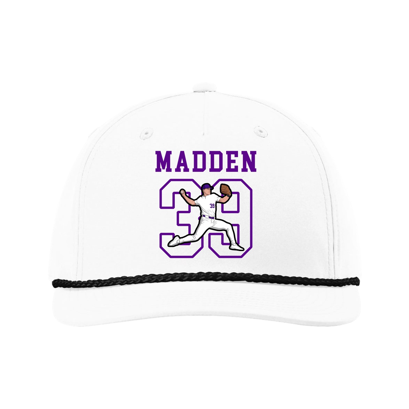 Five-Panel Classic Rope Cap — Shirsey in White