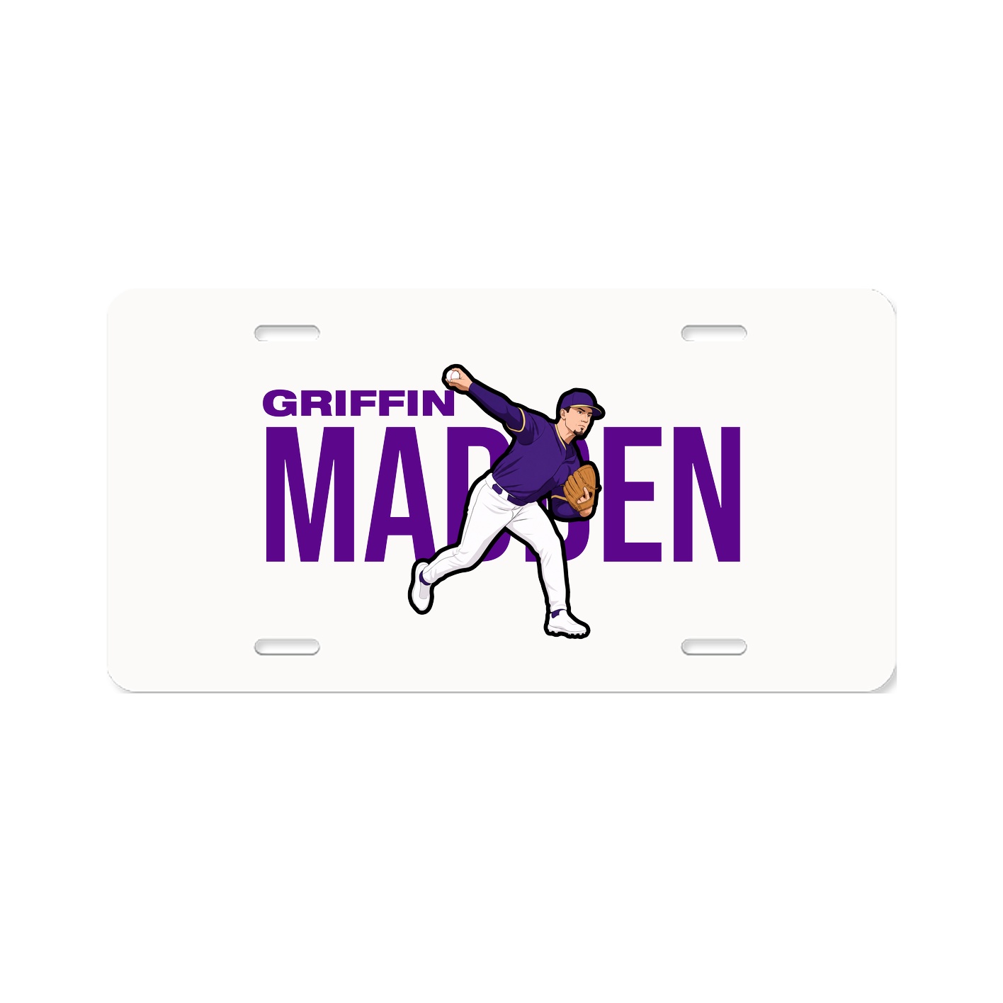 License Plate — Player Name in Classic
