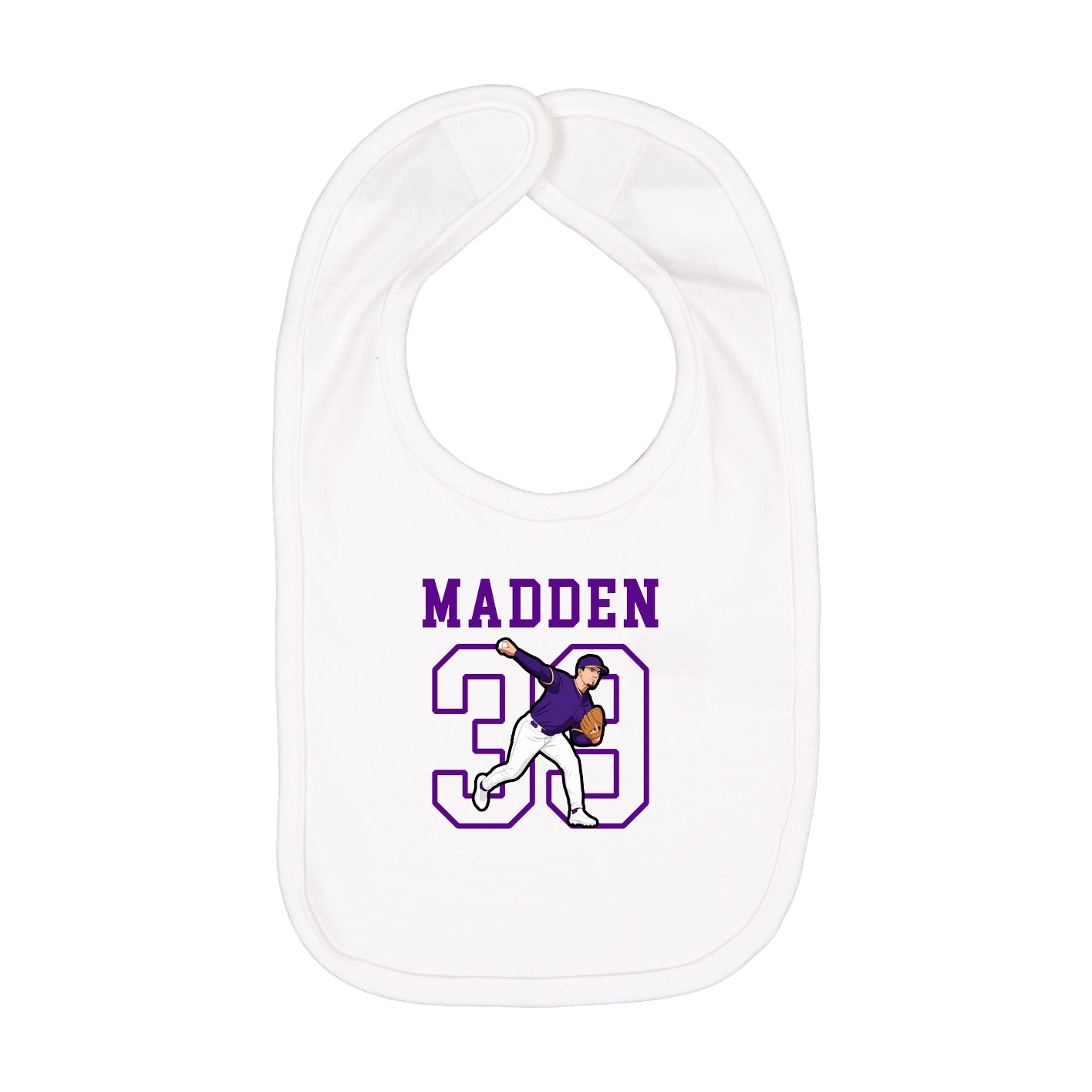 Infant Bib — Shirsey in White