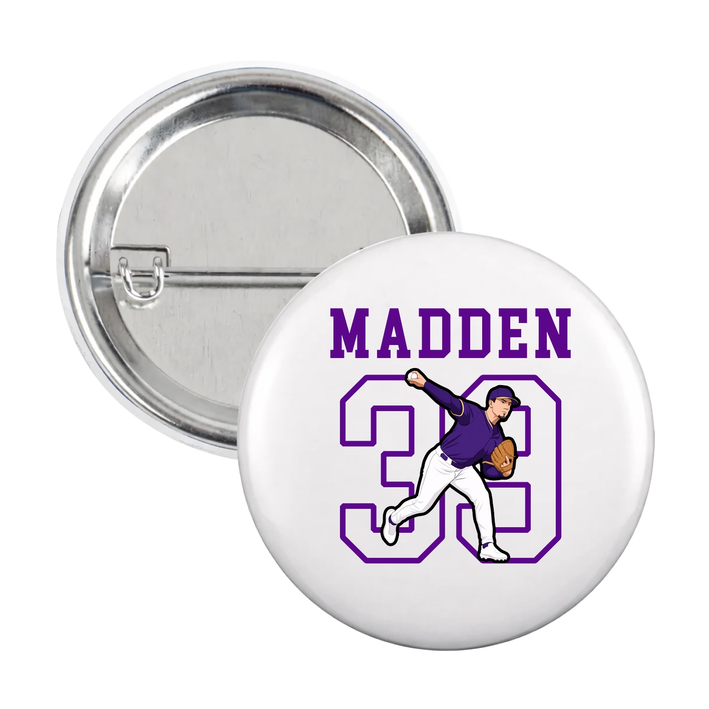 Game Day Button — Shirsey in White