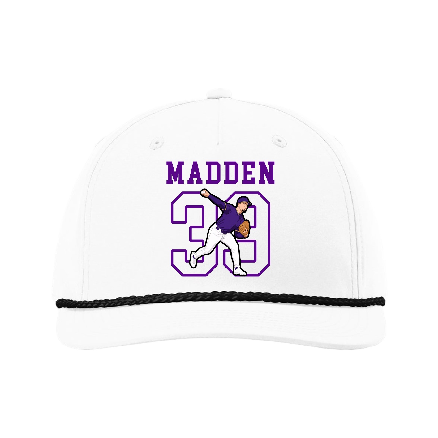 Five-Panel Classic Rope Cap — Shirsey in White