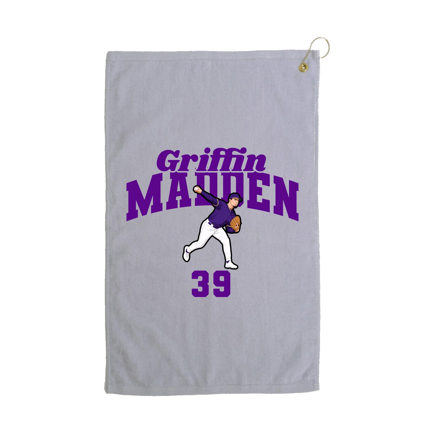 Golf Towel — Signature Arch in Grey