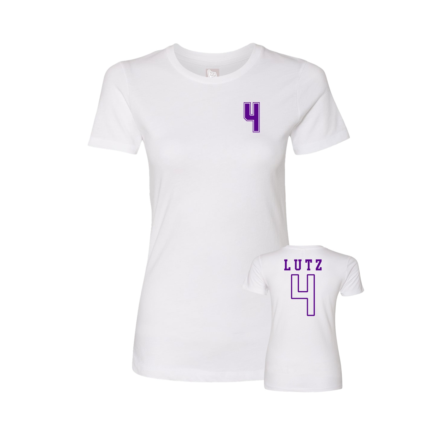 Womens Tee — Chest Back in White