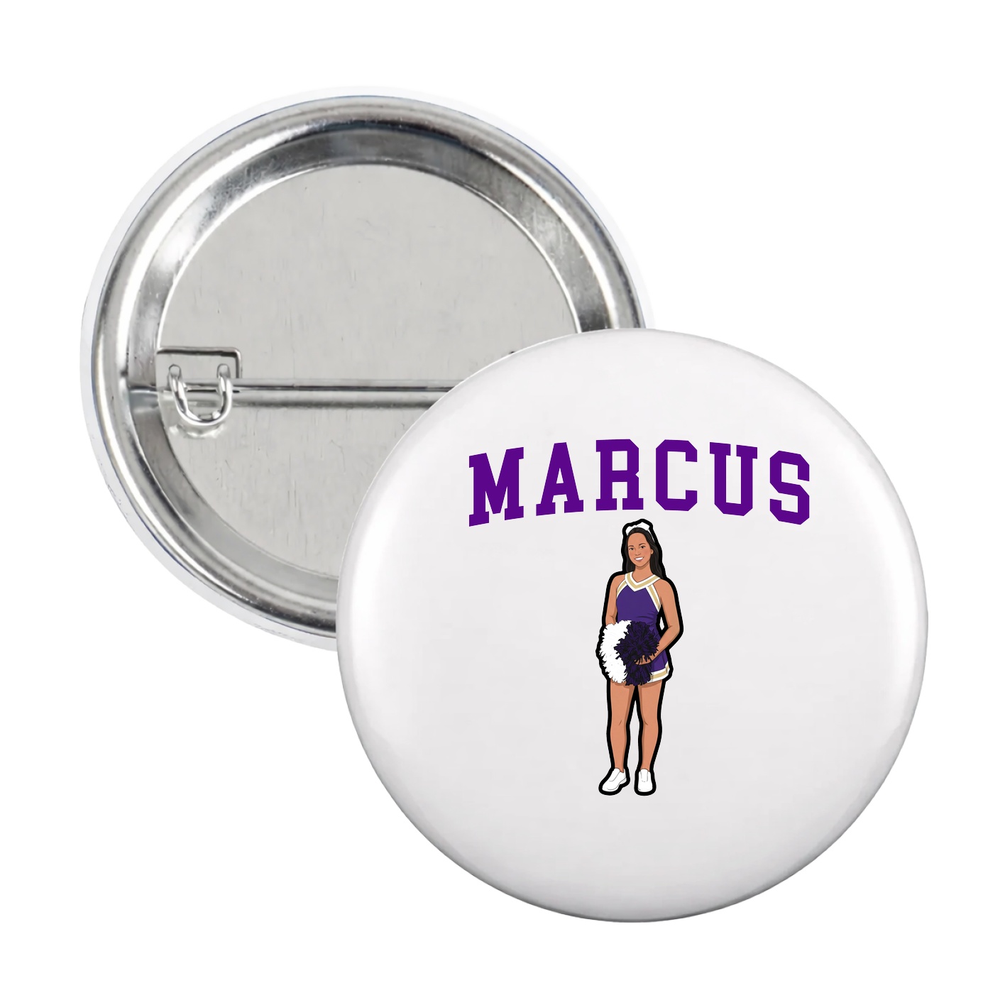 Game Day Button — Shirsey in White