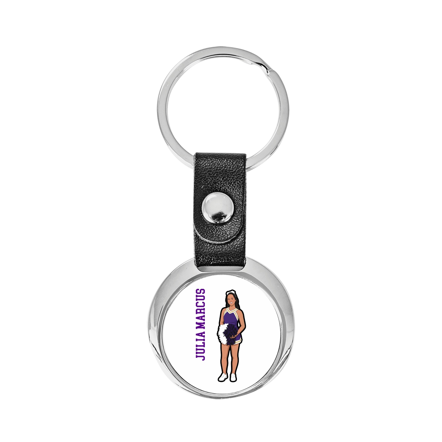 Key Chain — Name Vertical in Classic