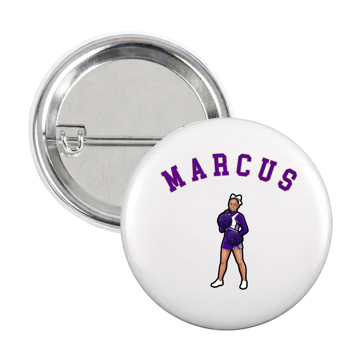 Game Day Button — Shirsey Arch in White