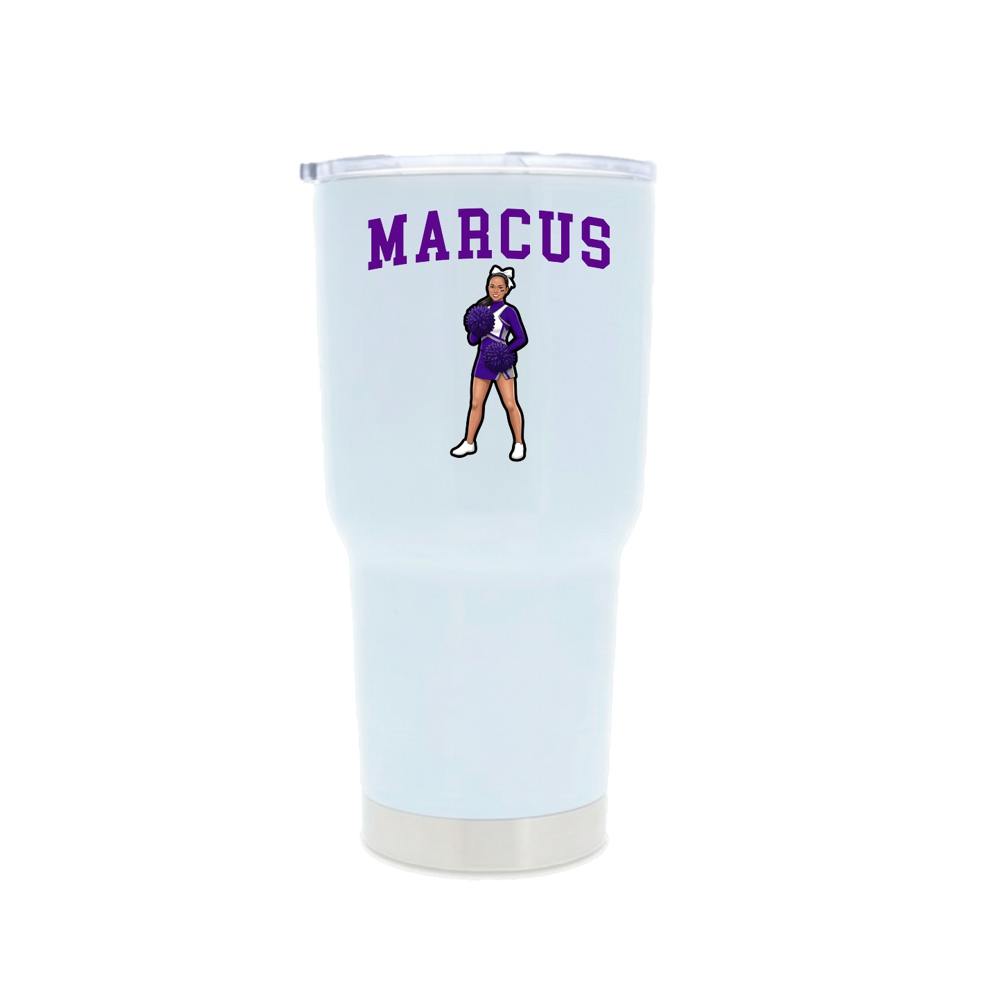 30oz Stainless Steel Tumbler — Shirsey in White