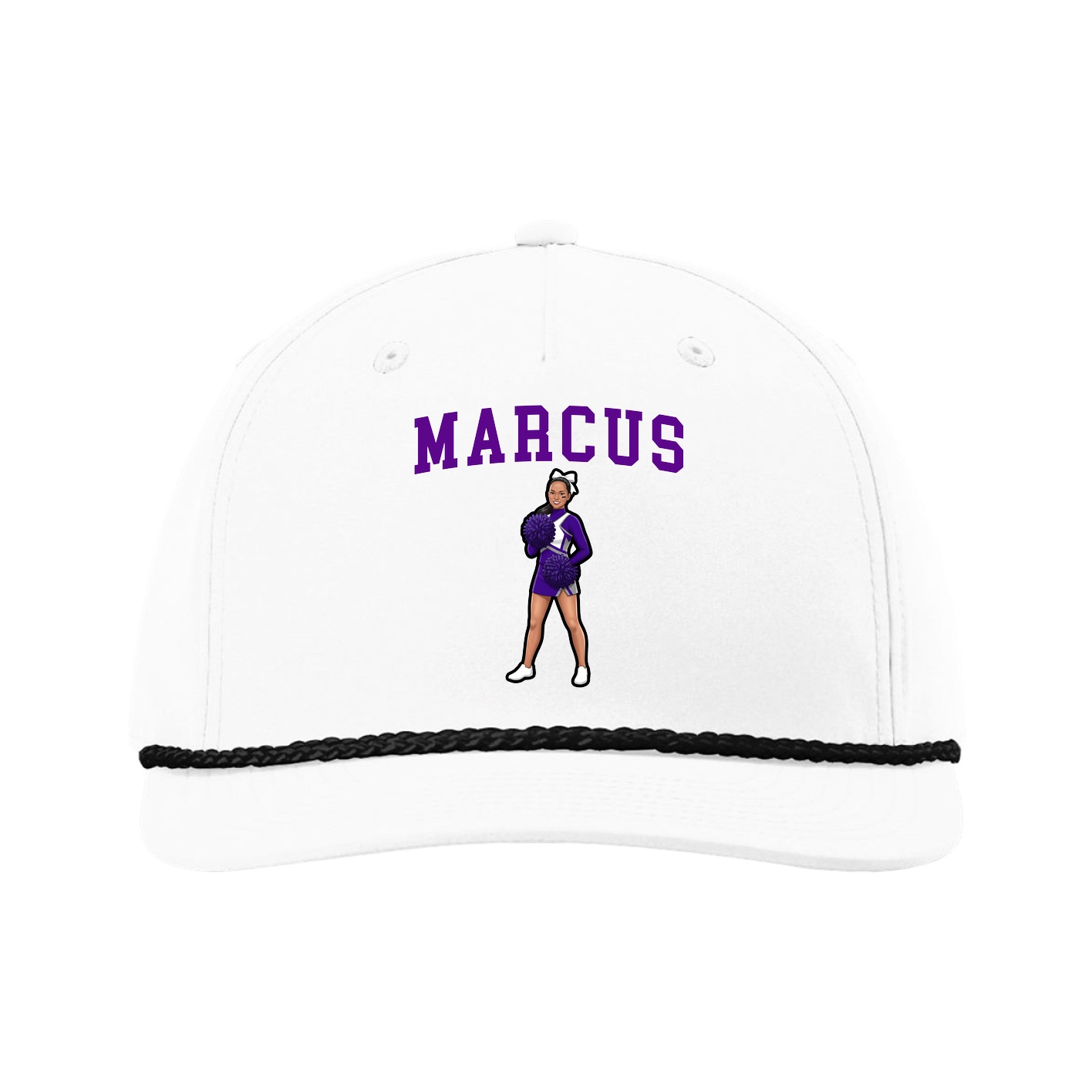 Five-Panel Classic Rope Cap — Shirsey in White