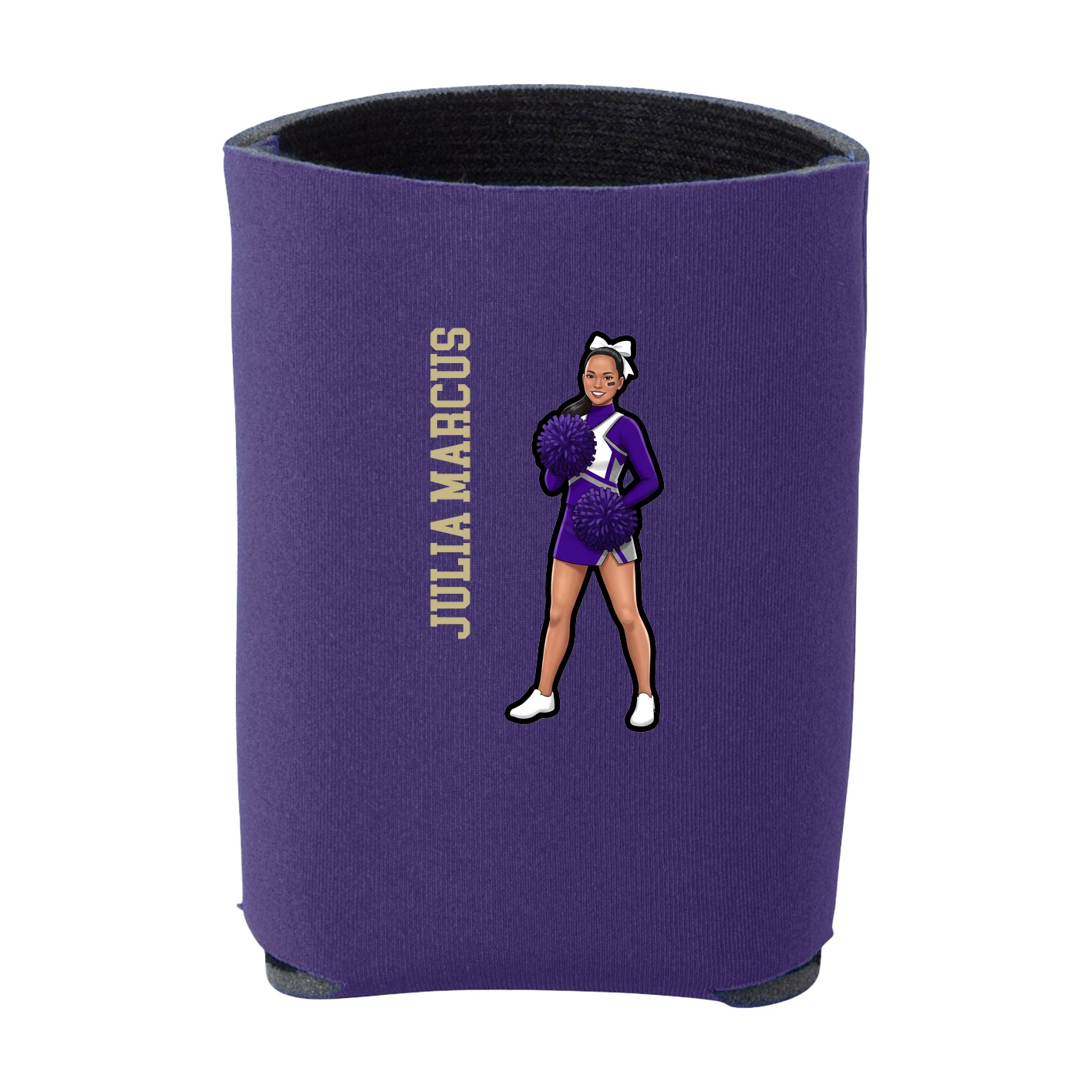 Can Holder — Name Vertical in Purple