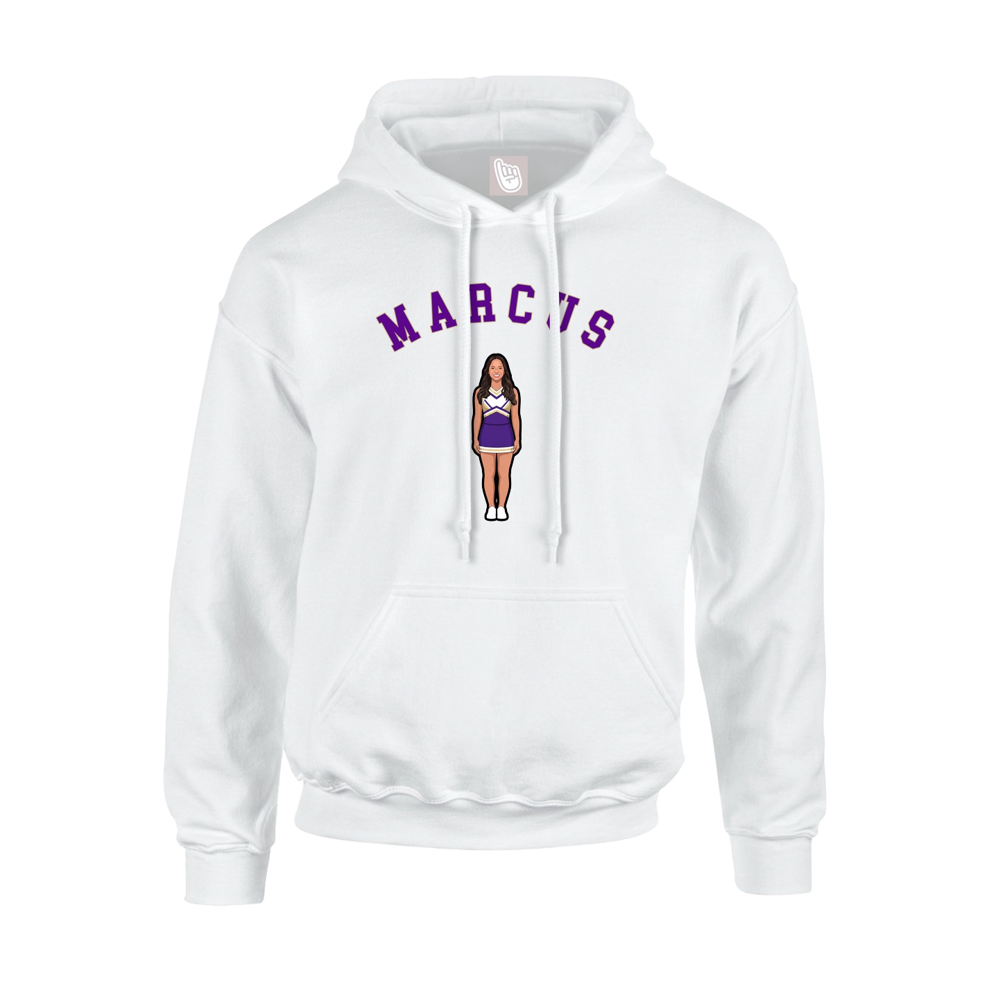 Youth Hoodie — Shirsey Arch in White