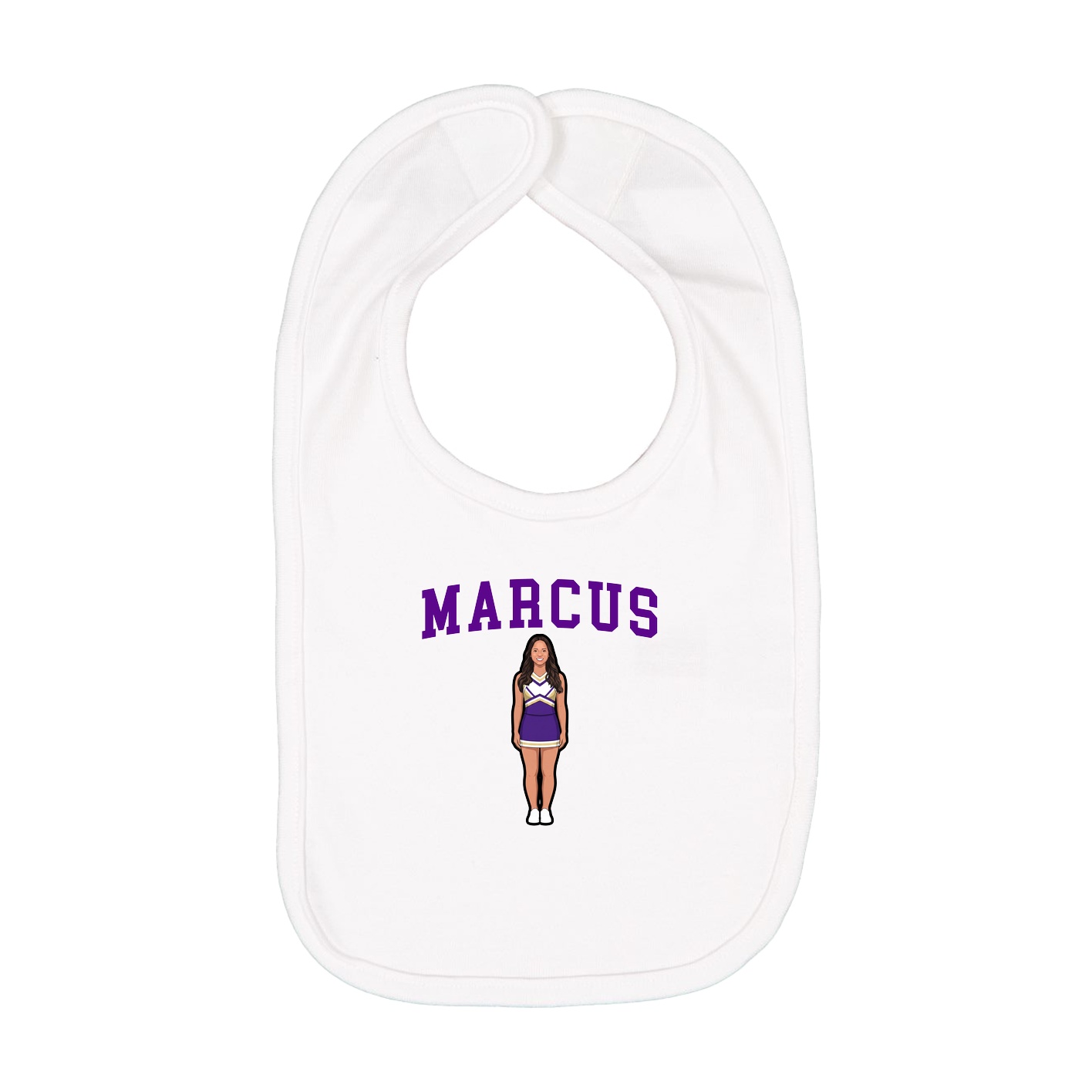 Infant Bib — Shirsey in White