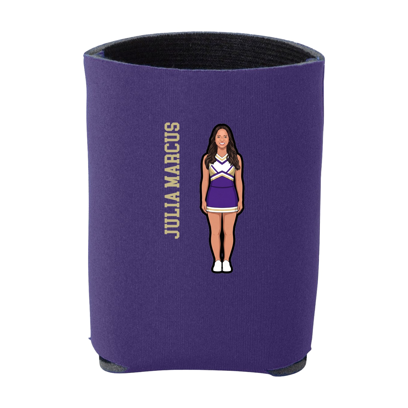 Can Holder — Name Vertical in Purple