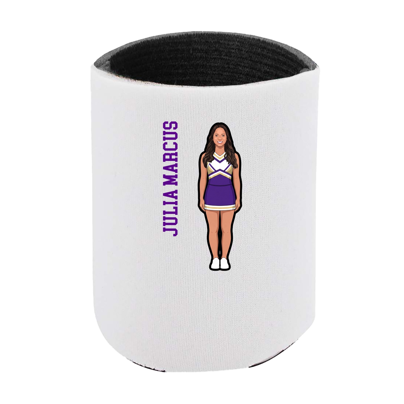 Can Holder — Name Vertical in White