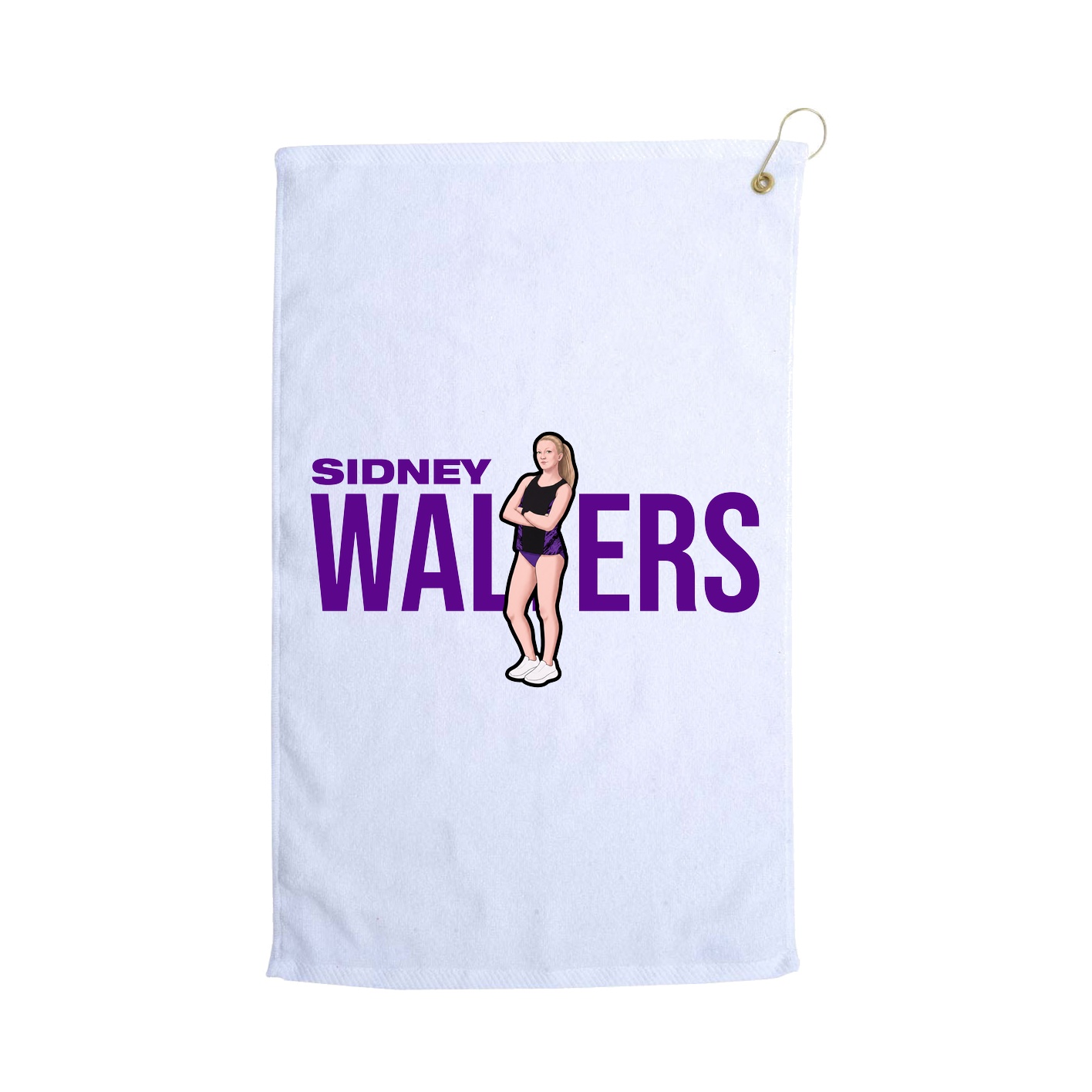 Golf Towel — Player Name in White