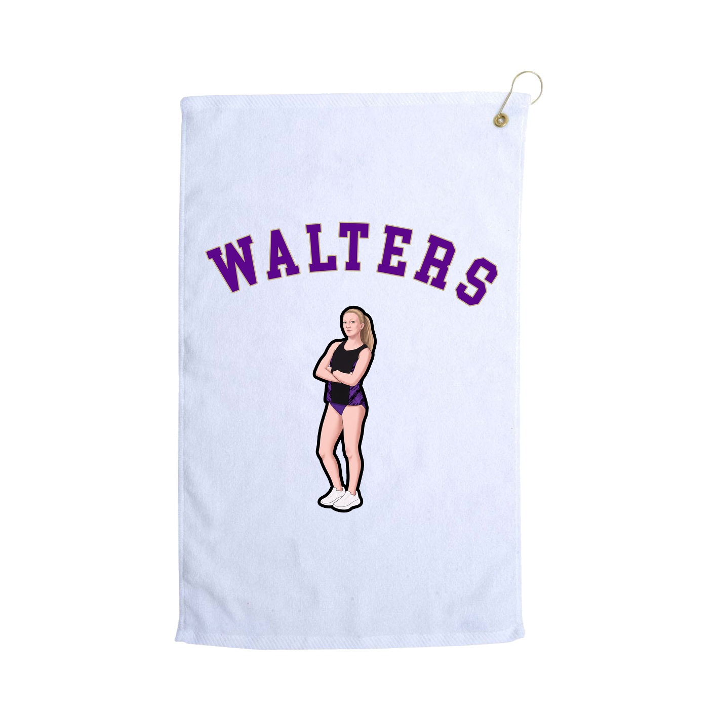 Golf Towel — Shirsey Arch in White