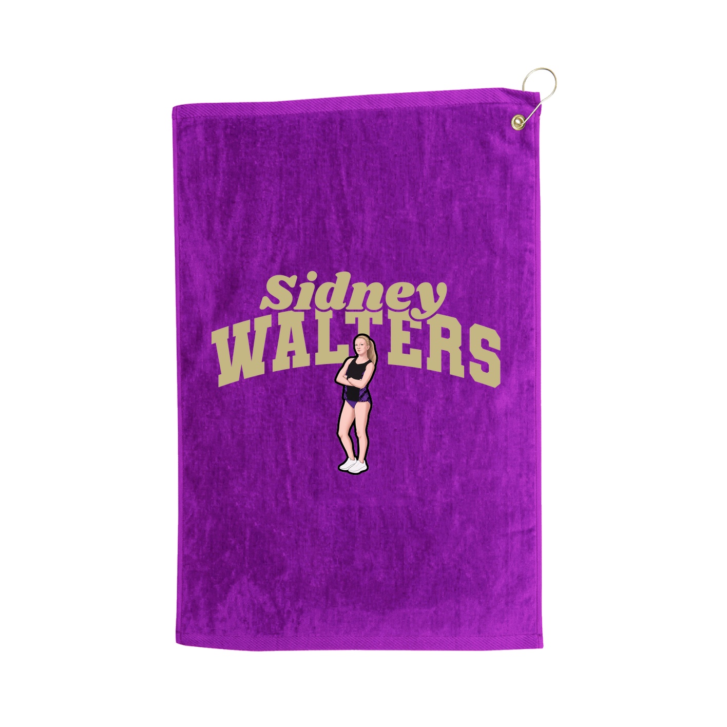 Golf Towel — Signature Arch in Purple