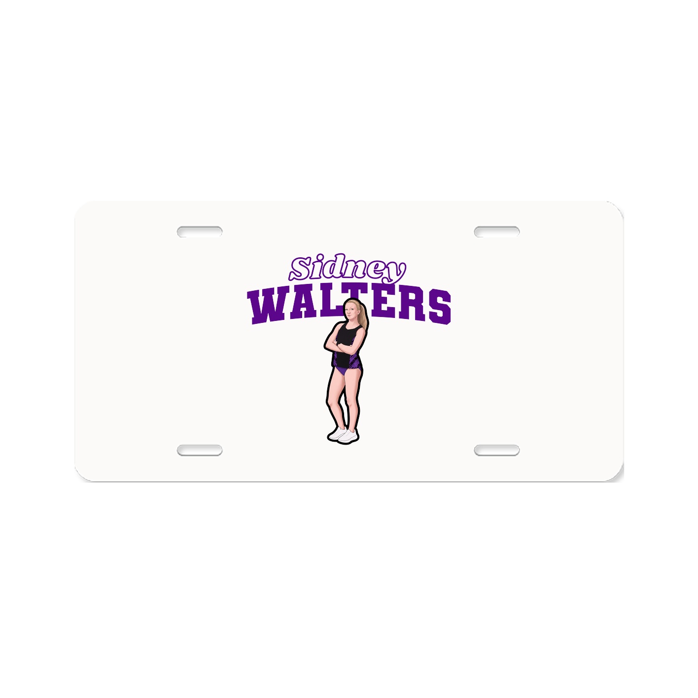 License Plate — Name Arch in Classic