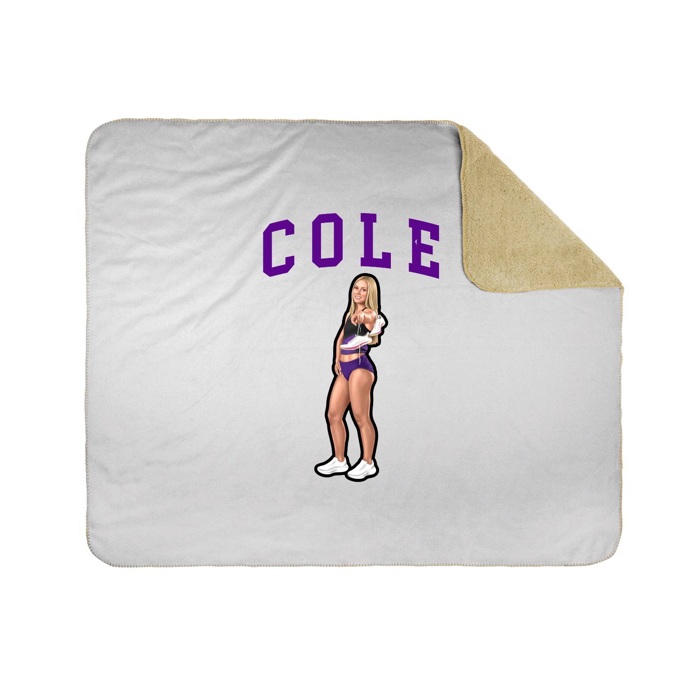 Throw Blanket — Shirsey in White