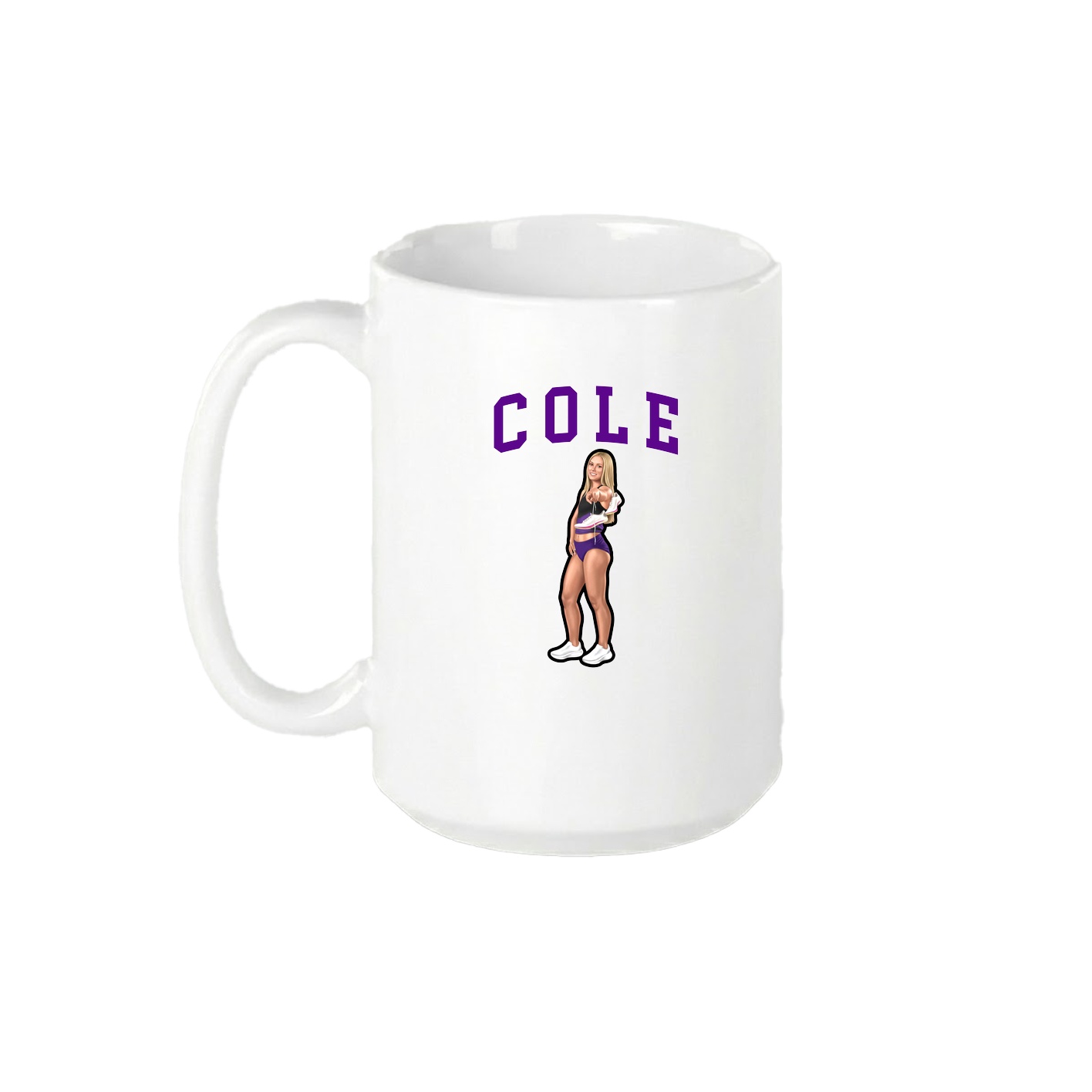 15oz Coffee Mug — Shirsey in White