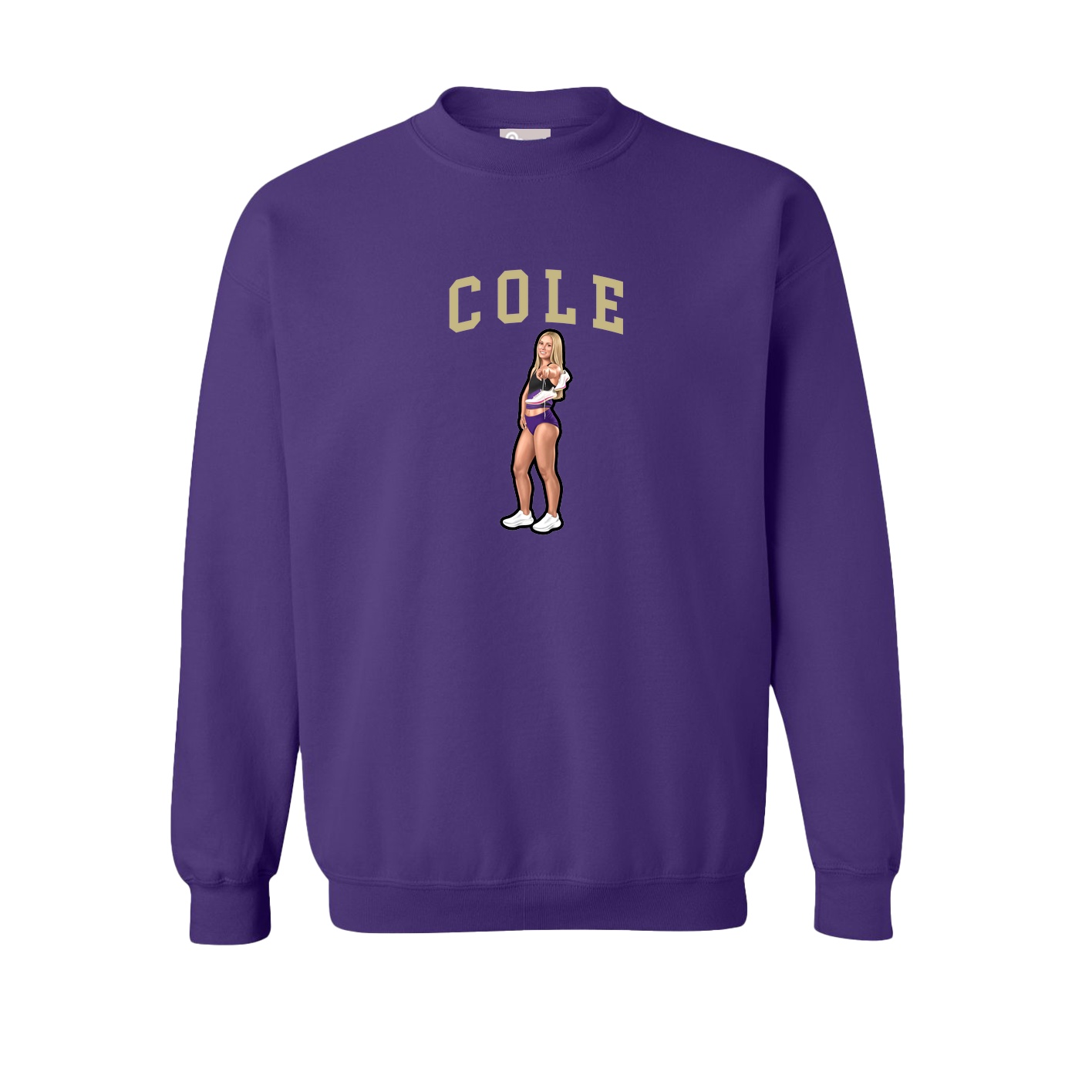 Fleece Crew — Shirsey in Purple