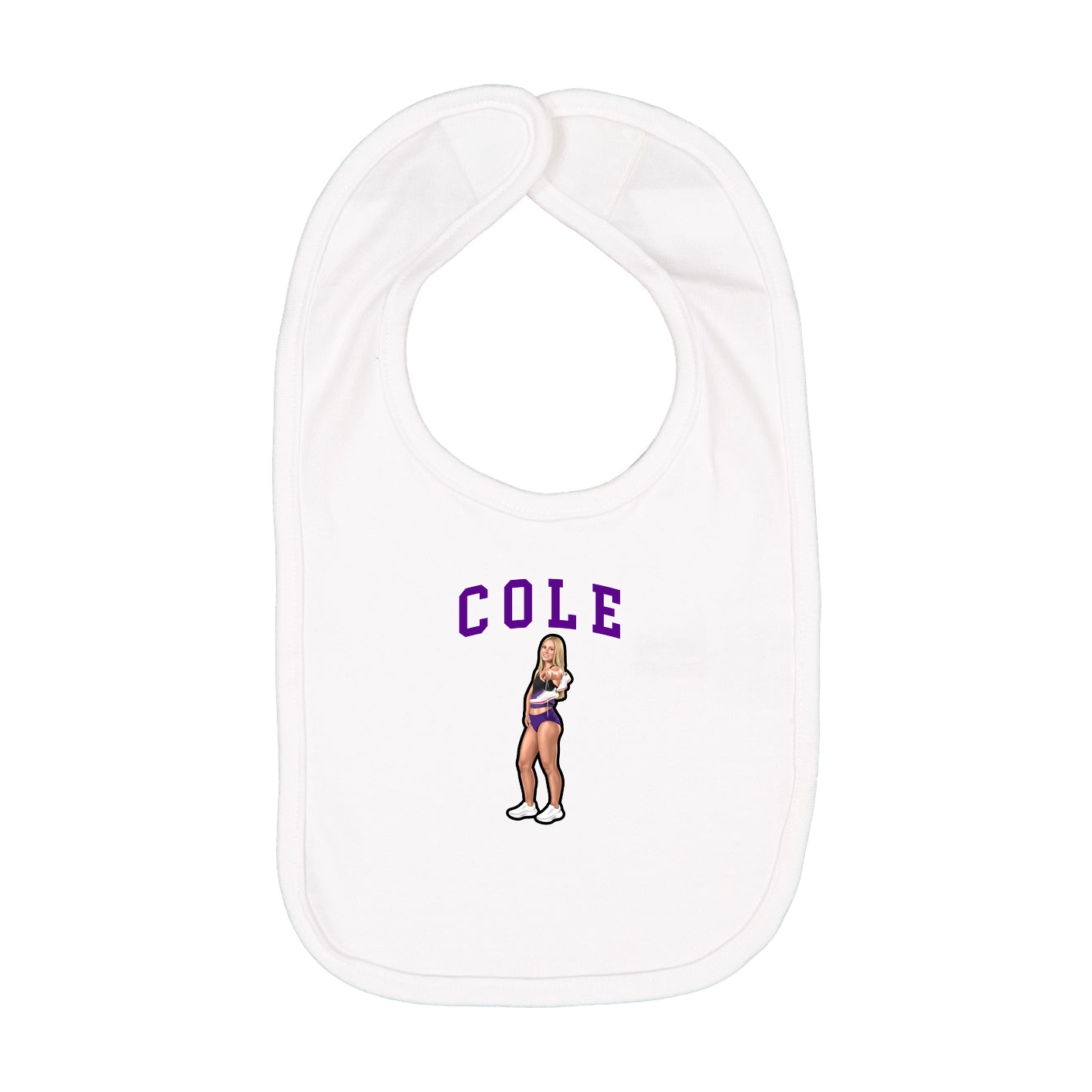 Infant Bib — Shirsey in White