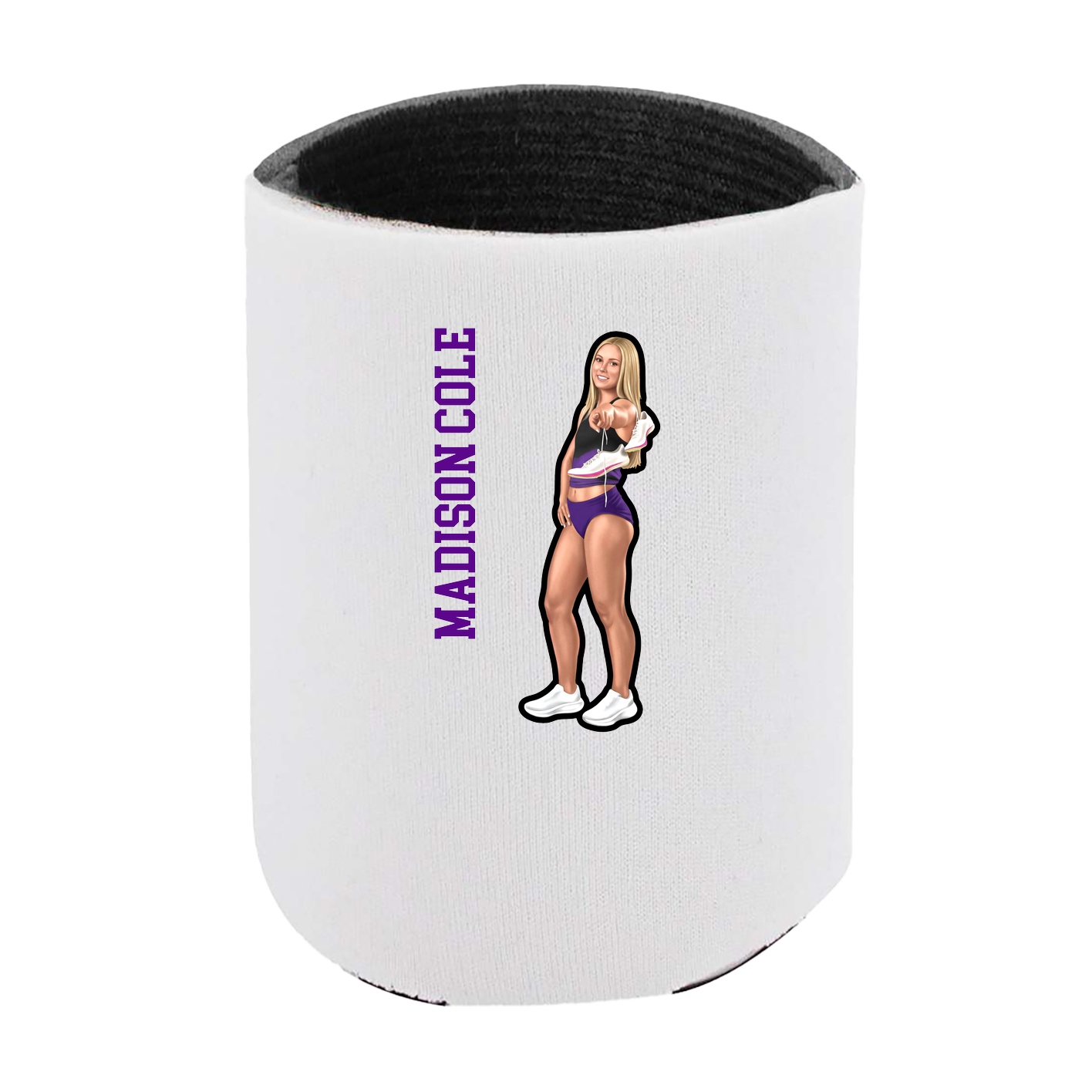 Can Holder — Name Vertical in White