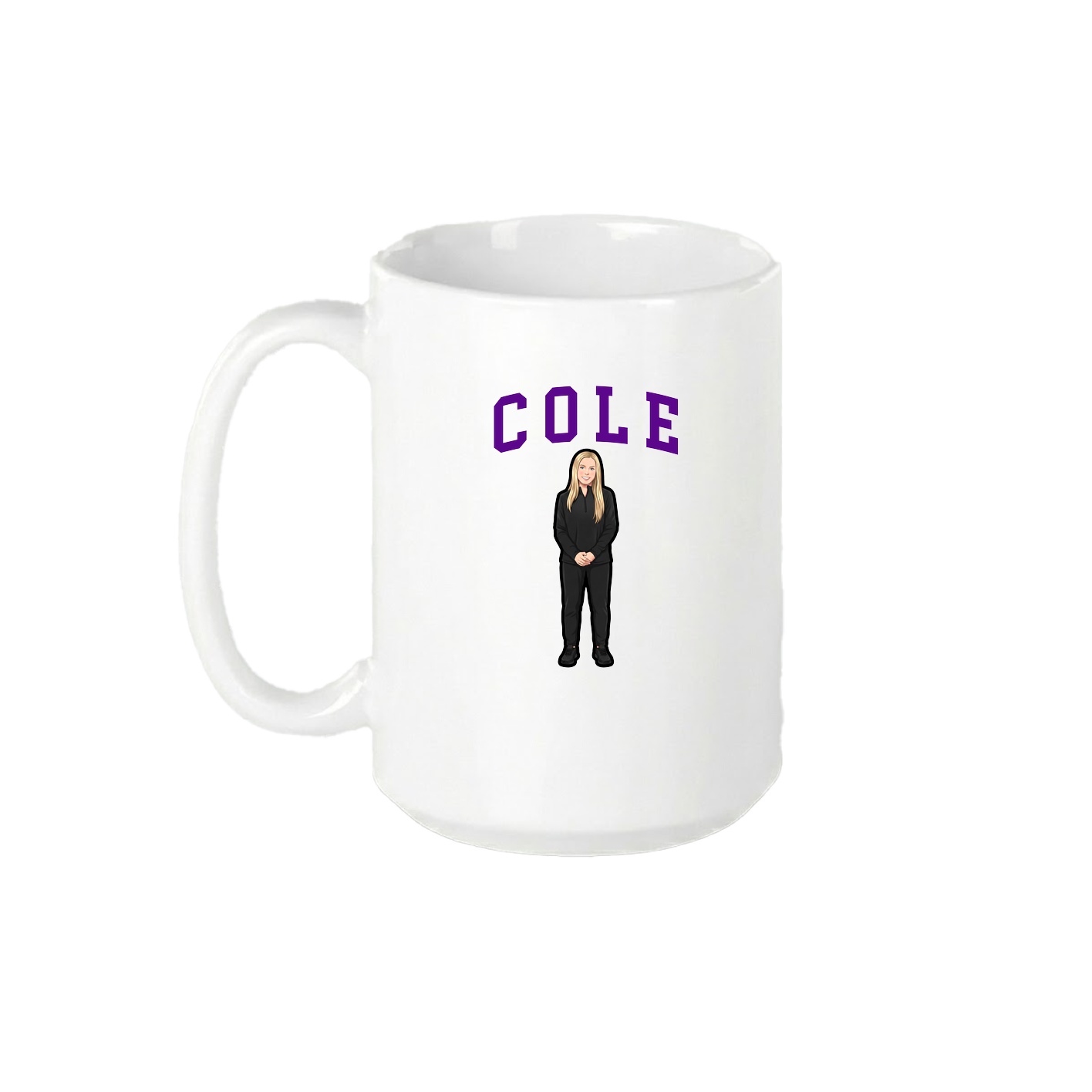 15oz Coffee Mug — Shirsey in White